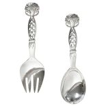 Srebrny, zaprojektowany przez Georga Jansena, 1914 r., www.1stdibs.com