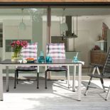 Aranżacja mebli ogrodowych z aluminium i tworzywa sztucznego. Fot. Kettler