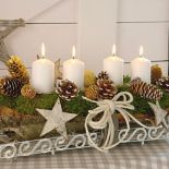 pomysł na stroiki ze świecami adwentowymi