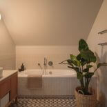 stylowa łazienka w domu na warmińskiej wsi