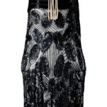 Suknia-koszula z czarnych cekinów, lata 20. XX w.