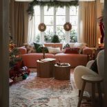 wystrój salonu na boże narodzenie