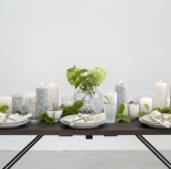 dekoracja stołu ze świecami