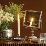 Świecznik nocny platerowany srebrem, Hefra. Fot. Aleksander Rutkowski