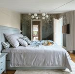 sypialnia w luksusowym penthouse