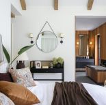 sypialnia w stylu farmhouse