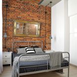 sypialnia w stylu loft