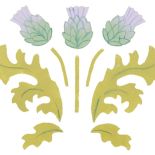 Szablony do samodzielnego ozdabiania domu. Wzór kwiatowy.