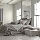 Fot. Shutterstock. Szara sypialnia - inspiracje, dodatki, aranżacje