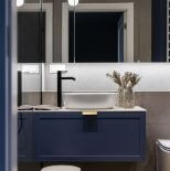 lustrzane fronty w łazience