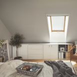 sypialnia w domu architektki wnętrz Mai Różańskiej