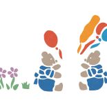 Tak wygląda wzór. Wzór do dziecięcego pokoju