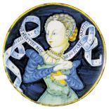 Talerz, 1520-40 r. Majolika