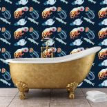 Tapeta na ścianę do łazienki w ryby