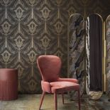 eleganckie tapety do sypialni w stylu glamour