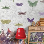 Fruwająca tapeta od WallPepper. Modnie: kolorowe tapety we wzory