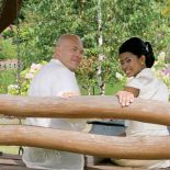 Tomasz Cajdler i jego żona Marisol. Ogród miłośnika ptaków