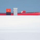 Czerwona łódź , 2013 r. Morze spokoju Tomasza Kołodziejczyka