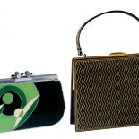 Torebka dekorowana emalią z chromowaną ramą, 1930 r., Francja, Tassen Museum Hendrikje/Museum of Bags and