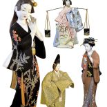 Tradycyjna z Hakaty, okres Shōwa (ok. 1960 r.), Okina inspirowana jedną z najstarszych masek teatru Noh, okres Shōwa (lata