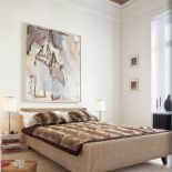 Trawa lampakanay niektórym przypomina tweed - łóżko Lawrence firmy Lambert. WILLOW HOUSE