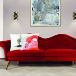 trendy jesień 2018 sofa czerwona