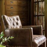 Vintage Collections - skórzany fotel w kolorze Cigar. FABRYKA WNĘTRZ