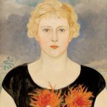 Vlastimil Hofman, Portret dziewczyny z astrami , 1927 r.