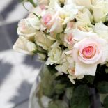 W domu jest dużo bieli. Biały dom w różowym mieście