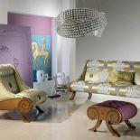 W stylu glamour: intarsjowane meble firmy Carpanelli z najnowszej kolekcji Atelier 2008. Trzyosobowa sofa kosztuje