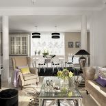 W stylu glamour: kanapa z Almi Decor, Fotel Nord, meble Modern z poduszkami i pledem od Decodore Basic.