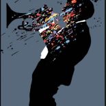 Waldemar Świerzy Z cyklu Wielcy ludzie jazzu , lata 80. XX w., WWW.JAZZARTCOLLECTION.COM