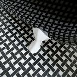 Wanna retro odbija wzór z podłogi. Mieszkanie Anny Popek