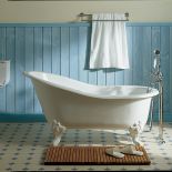 Wanna żeliwna Marie Louise (ok. 25 000 zł) i bateria wannowa Royale na kolumnach, Stepim