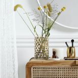 wazon szklany w złote kropki