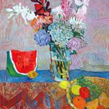 Martwa natura, taka jak ta w wydaniu Jana Szancebacha, na pograniczu abstrakcji to propozycja odpowiednia