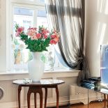 Wiele mebli właścicielka kupiła na bazarach w Barcelonie. Wiele także sama zaprojektowała i wykonała.