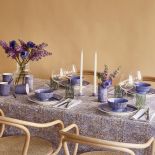 ozdoby wielkanocne stołu fioletowe