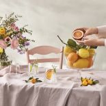 Wielkanocne dekoracje stołu pastele pudrowy róż