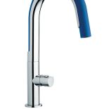 Włoskie baterie chromowane z wymiennymi kolorowymi wylewkami, MAMOLI