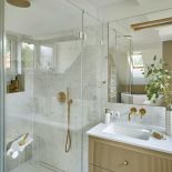 styl modern classic łazienka na poddaszu