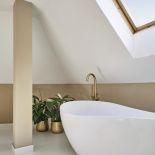 styl modern classic łazienka na poddaszu