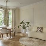 Wnętrze modern classic w stuletniej willi na Mokotowie