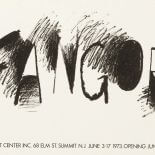 Plakat do wystawy w Summit Art Center w New Jersey, 1973 r.