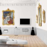 Wygląda jak jeden z wielu obrazów. A tymczasem to 62-calowa plazma BeoVision 4. Do kompletu głośniki-rzeźby BeoLab 5. BANG