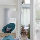 Wyjście na taras. Loft z kotami