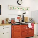 Wzór z gałązkami głogu w kuchni. Gałązka głogu - szablon do malowania