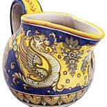 Z popularnym motywem smoka, italian-ceramics-art.com.