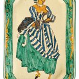 Z wizerunkiem Kolombiny, postaci Commedii dell’arte