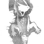 Zając i krokodyle. Piórkiem i tuszem